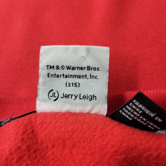 Looney Tunes Marvin The Martian Sweatshirt Size Small Red Soft Pullover WB - Picture 10 of 12